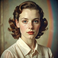 Portrait of a woman in vintage style (1)