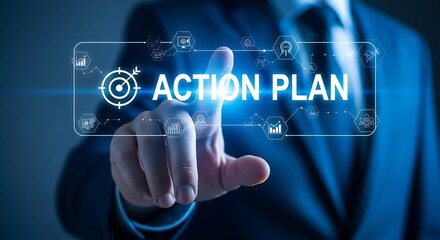 Successful business strategy development and implementation with clear action plan execution