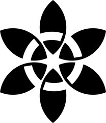 radiation symbol on black background