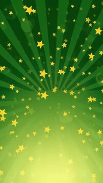Green Starburst: Festive Animated Background Loop
