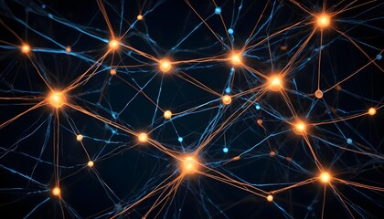 Fototapeta premium Neural network abstract
