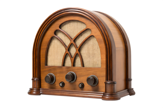 Vintage Wooden Retro Radio Classic Antique Radio with Dials