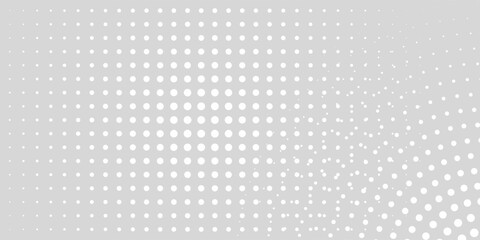 Dot white gray wave light technology texture background. halftone modern background dotted