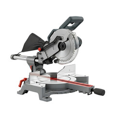 High-Quality 3D Render of a Modern Mitre Saw for Construction and DIY Projects