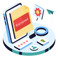 An illustration design of encrypted file