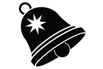 jingle bell silhouette vector art