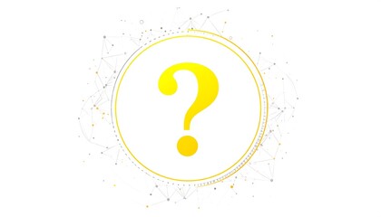 Abstract question mark graphic
