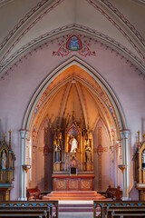 Alter and Front of 152 Year Old Rural Catholic Church