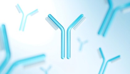 Abstract representation of antibodies