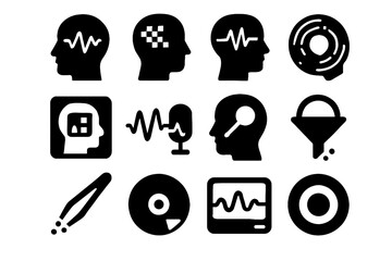Signal memory digital pulse data mapping voice disc icons reader reconstruction icon