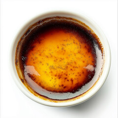 Delicious dessert featuring creme brulee with sweet caramelized topping and creamy texture