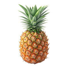 Fototapeta premium Pineapple Isolated on Transparent Background 