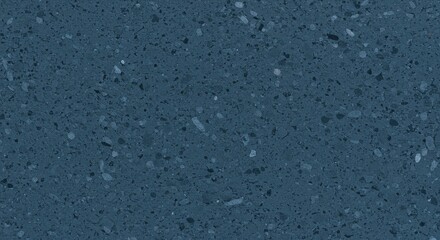 Obraz premium Dark Blue Terrazzo Texture with Irregular Aggregate Pattern, Close-Up View.
