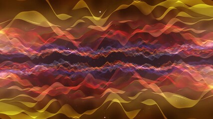 Colorful Abstract Waves background animation suited for broadcast, commercials and presentations. It can be used in Ethereal and Cinematic Videos also.
