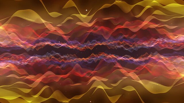 Colorful Abstract Waves background animation suited for broadcast, commercials and presentations. It can be used in Ethereal and Cinematic Videos also.