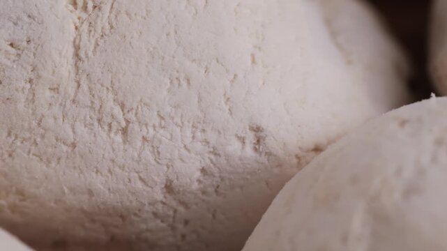 White chunos potatoes from Peru, chuno food from potato, bolivian peruvian traditional dish. 