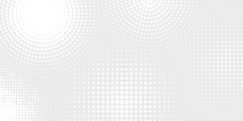 Dot white gray wave light technology texture background. Abstract big data digital halftone design, paper texture. modern circle background cover, header, business