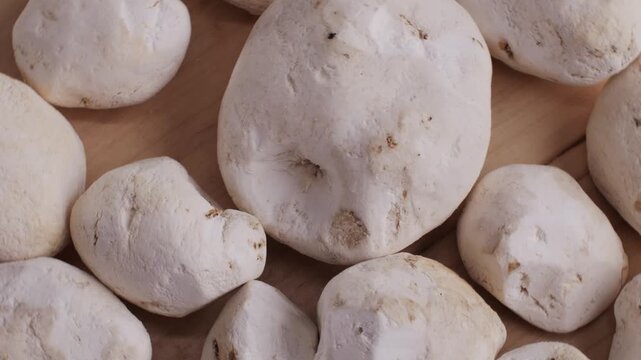 White chunos potatoes from Peru, chuno food from potato, bolivian peruvian traditional dish. 