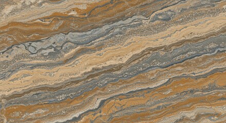 Fototapeta premium Diagonal layered stone texture with earthy tones