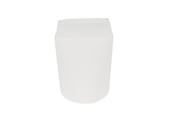 white cosmetic container isolated