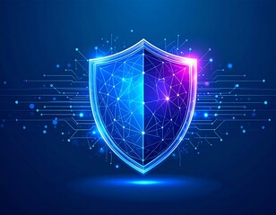 Digital Shield: Advanced Cybersecurity Defense and Network Protection Concept