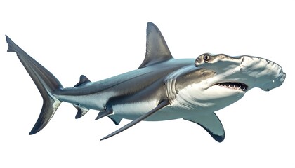 Obraz premium Hammerhead shark in profile