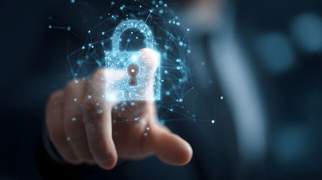 Cyber ​​security and data protection, internet netwok security, protect busines and financial transactio data from cyber attack, uer private data security ecryption