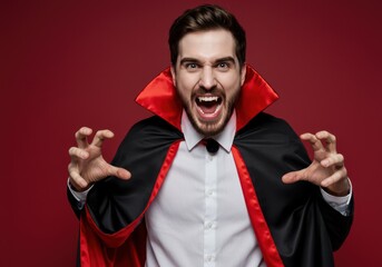 Man dressed as a vampire