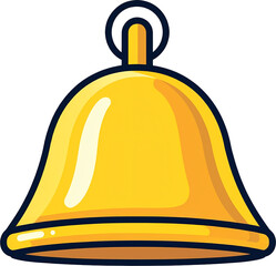 a yellow bell icon on a white background