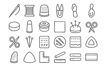 Cushion icons allowance vector icon magnet essentials sewing hand small hemming label