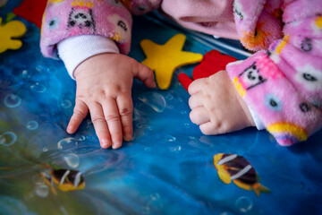 child playing with toys