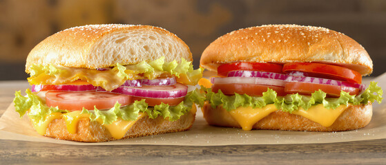 Sandwiches Made with Freshly Baked Bread