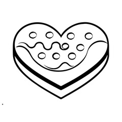 Heart-shaped cake symbolizing love and celebration