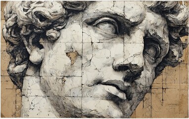 Vintage Watercolor Pencil Art & Classical Illustrations &ndash; Wall Art Wallpapers &ndash; Ancient Greek Roman Portraits of Stoics & Philosophers: Plato, Aristotle, Socrates, Marcus Aurelius, Seneca 