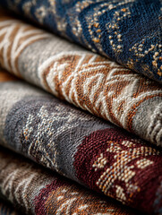 Fototapeta premium stack of colorful fabrics