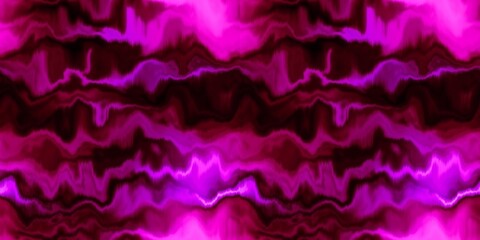 Obraz premium Moody ombre blur tie dye effect seamless border pattern. Wavy liquid paint flow banner edging background in bold hippy style. Striped wash tape textur for continuous design.