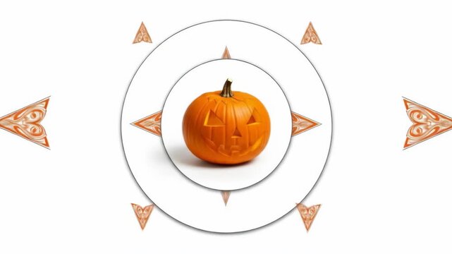 Halloween Pumpkin Compass: Spooky Navigation with Jack-o'-Lantern