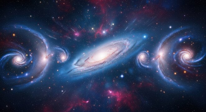 Dreamy Cosmic Galaxy