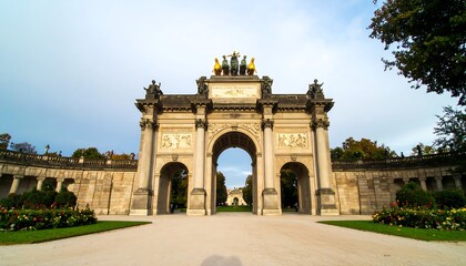 Fototapeta premium Grand archway in a park