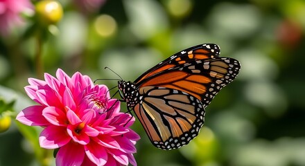 Obraz premium Monarch On Flower.