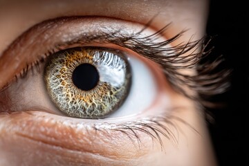 Close-up of a human eye, detail of iris