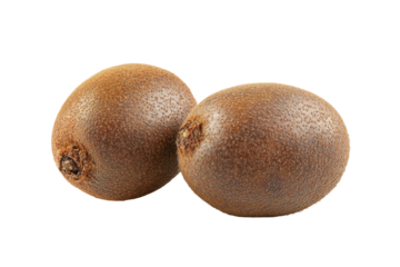 Whole kiwi fruits isolated on transparent background. Delicious kiwi fruits isolated on white background.