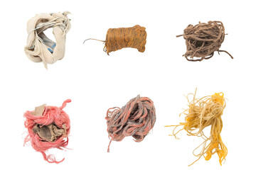 Varied texture on black shows raw edge style for presentation, backdrop, or collage projects.