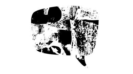 Vector Abstract figure with distressed texture