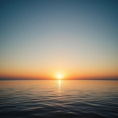 Obraz premium Golden Sunset Over Ocean Waves