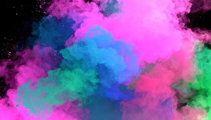 Abstract colorful explosion
