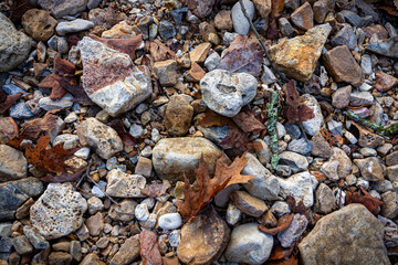 colorful river rock