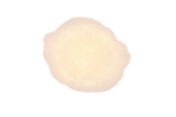 White cumulus cloud is floating on a transparent background, creating a realistic depiction of atmospheric conditions