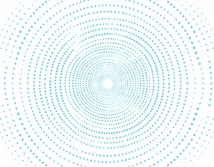Radial Blue Halftone Pattern