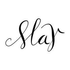 Vector May month hand drawn illustration. Elegant month lettering for planners and calendars, handwritten month name in cursive style. Artistic cursive Spring month name for printable projects